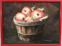 Oil on Canvas Original in Red Alto