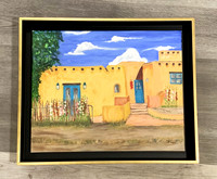 Oil on Canvas in Float Maple Frame