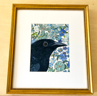 Mixed Media Artwork in Hudson Gold